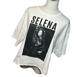 Official Selena Quintanilla Boxy Cropped Graphic Tee XL SELE0044